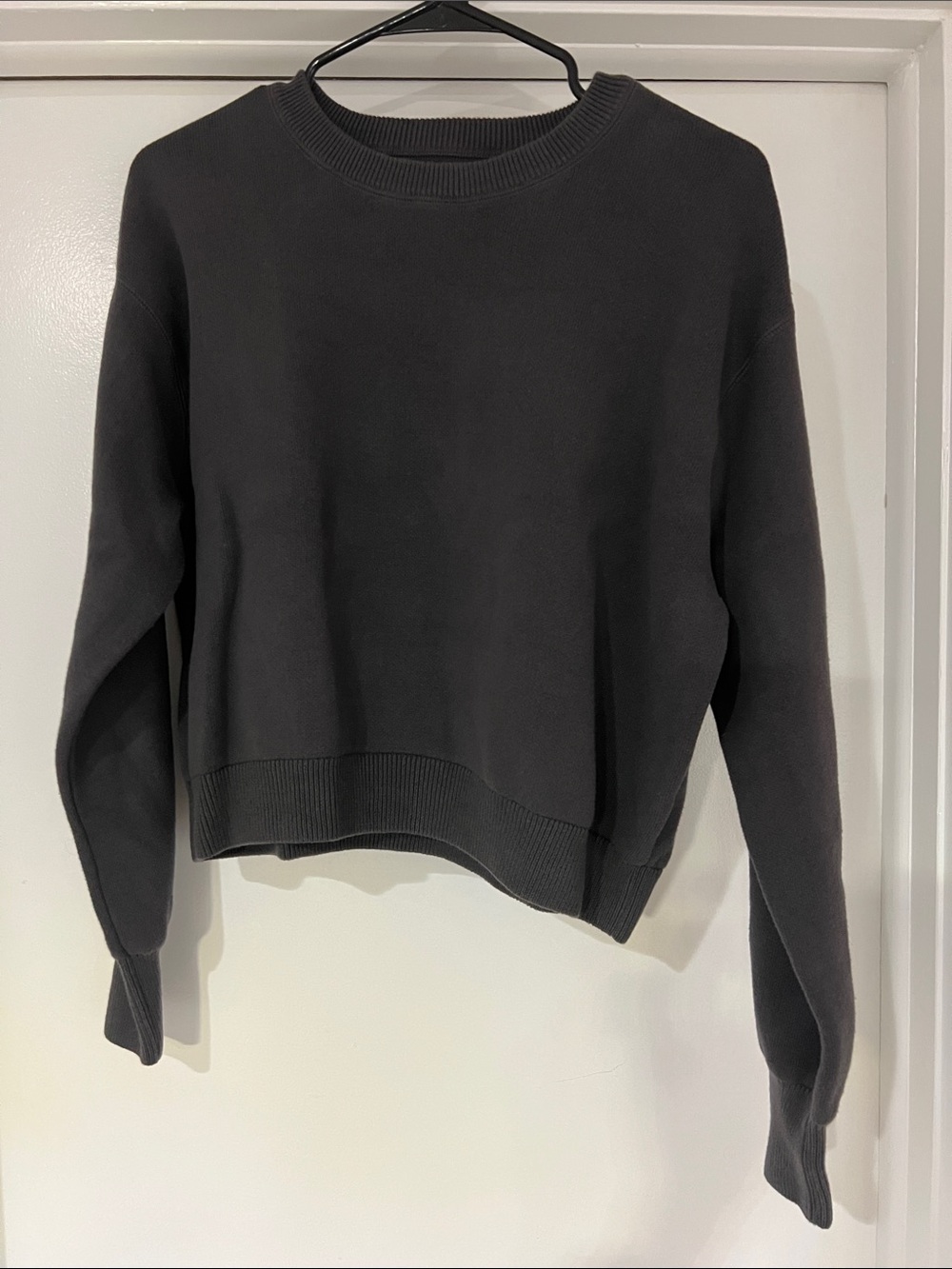Aerie Classic Dark Gray Crewneck Sweater
